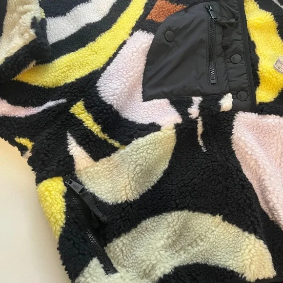 FP Movement Rocky Ridge Pullover Fleece Jacket Oversized small Peruvian Walnut - Picture 10 of 12